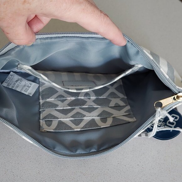 NEW Mud Pie "Lil Biter" Gray & White Bangle/Wristlet - Picture 11 of 15